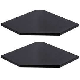 Fun Memories Corner Shelf Wall Mount, Corner Floating Shelves, Set of 2 Corner Wall Shelf Organizer, Rustic Wood Wall Storage Display Shelves for Living Room Bedroom Bathroom Kitchen, Classic Black