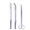 3 in 1 Stainless Steel Aquarium Plant Tools Scissor Tweezers