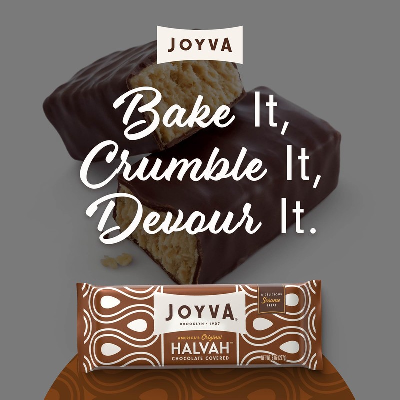 Joyva Halvah chocolate Covered, 8 oz