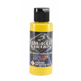 Createx Airbrush Paint, Wicked Yellow, 2 oz (W003-02)