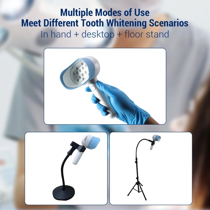 AZDENT Dental Handheld Cold Light 4 Color Tooth Whitening Machine