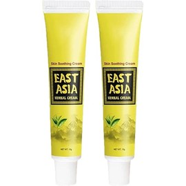 Herbal Cream, East Asian Natural Herbal Cream Set, Natural Moisturising Cream With Botanicals, Soothing Skin For Hydrating Improve Skin, Nourishing Formula for Soft Skin (2Pcs)