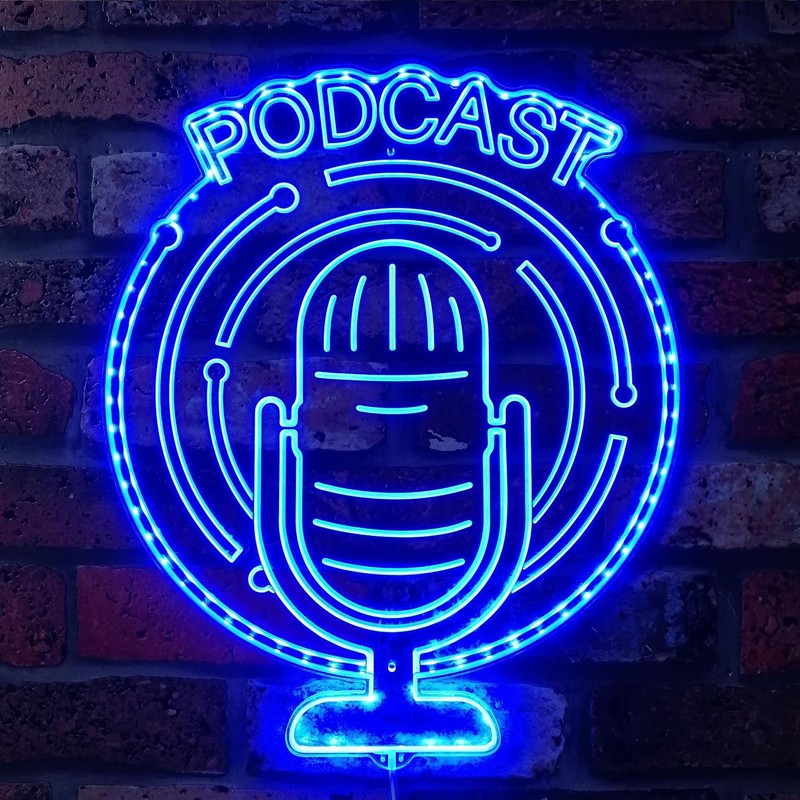 ADVPRO Podcast Microphone DND RGB Dynamic Glam LED Sign -