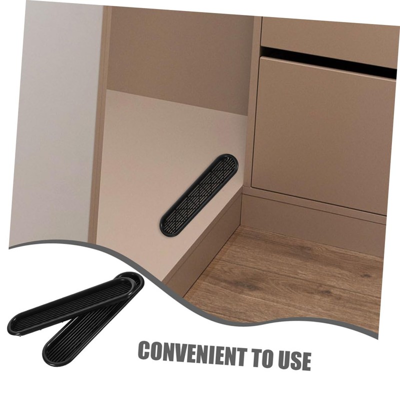 OSALADI 6pcs Cabinet Vent Cover Grille Durable Oval Air Vent