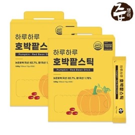 Juupjaeng-i 즙쟁이하루하루 호박팥스틱 2박스 200포 Jupjaengi Daily Pumpkin Red Bean Sticks 2 Boxes 200 Pouches