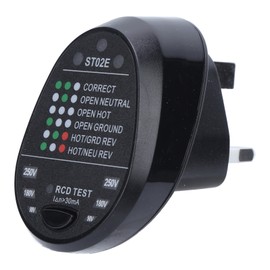 ST02E Socket Tester with LED Display Power Polarity Detector for Home  100‑240V