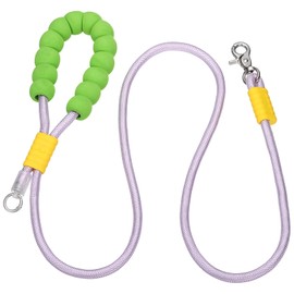 PETAXCELL Dog Leash with Padded Hands Free, 6.6ft/2m Adjustable Bungee Dog Training Leash, No Pull Heavy Duty Nylon Rope(Purple), Intended for Large Medium Pet Running/Hiking/Walking