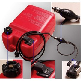 1x Outboard Fuel Line Petrol Hose with Pump Ball 2 Connections 5/16 Inch Hose Fuel Hose