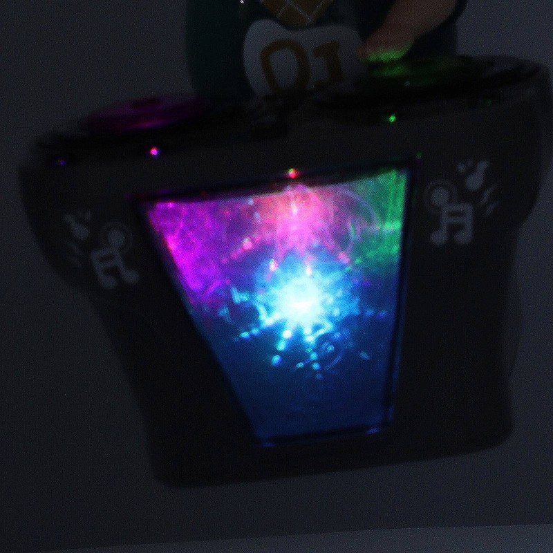Electronic Dancing Piglet Toy DJ Style Automatic Rotating Disc Light