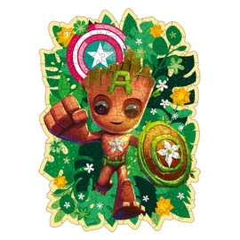 Ravensburger Wooden Puzzle 12001459 Groot 150 Pieces Contour Wooden Puzzle with Sturdy, Individual Puzzle Pieces and 15 Small Wooden Figures = Whimsies, for Adults and Children from 10 Years