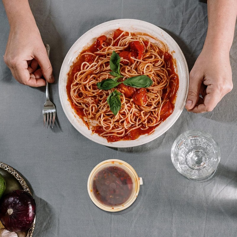 JCUQGDOO 60-Piece Small Plastic Container Set with Lids – 25ml