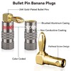 InnoStars Right Angle Banana Plugs (2 Pairs, 4 Pcs), 90
