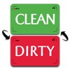 Dishwasher Magnet Clean Dirty Sign,Reversible Strong Kitchen Flip Indicator, Bonus