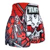 TUFF Muay Thai Shorts Boxing Trunks (TUF-MS619-BLK, L)