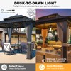 TWINKVILLA Solar Chandelier Outdoor, 3-Light 14" Rustic Farmhouse Waterproof Dimmable