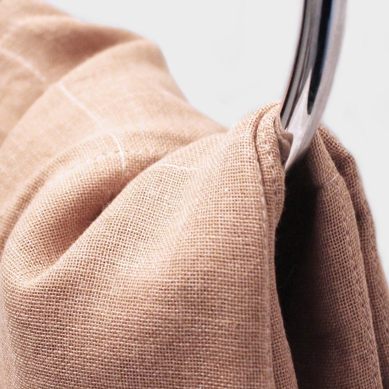 Nawrap - Toalla de mano de algodón orgánico, color marrón