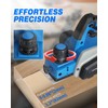 LUXTER 20V Electric Cordless Planer 3-1/4-Inch Cut Width 15000RPM Handheld