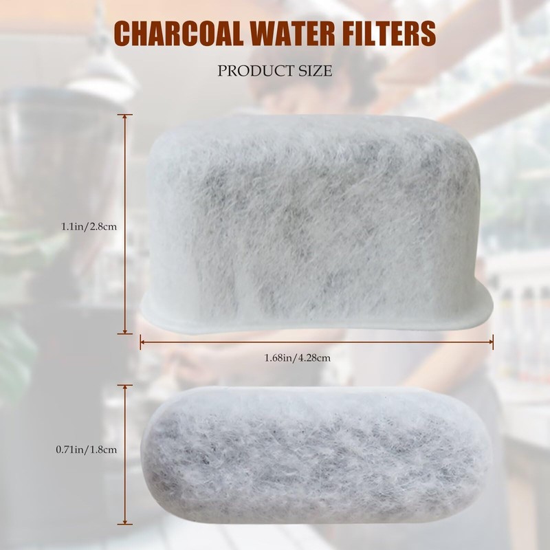 12 Water Filters for Cuisinart Coffee Makers - Replacement Charcoal