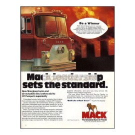 Mack Fire Truck Vintage Magazine Ad Reproduction Firefighting Print 8.5x11"