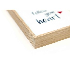 accent by nielsen Summit Oak Wooden Picture Frame 4x6 Photo Frame for Standing and Hanging Portrait & Landscape Format Real Glass