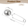 sourcing map 2 Pcs Snap Tea Ball Infuser with Handle,