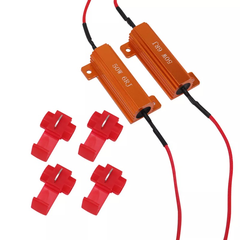 2pcs Load Resistor 50W 6RJ 6ohm LED Decoder Fix Hyper