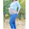 Rheane Maternity Belly Band, Navy+Grey 1