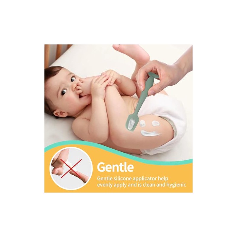 Baby Diaper Cream Spatula, 4Pack Silicone Butt Spatula Baby Paste