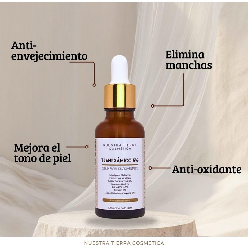 Ácido Tranexámico 5% Para Ojeras, Melasma Y Manchas Rebeldes