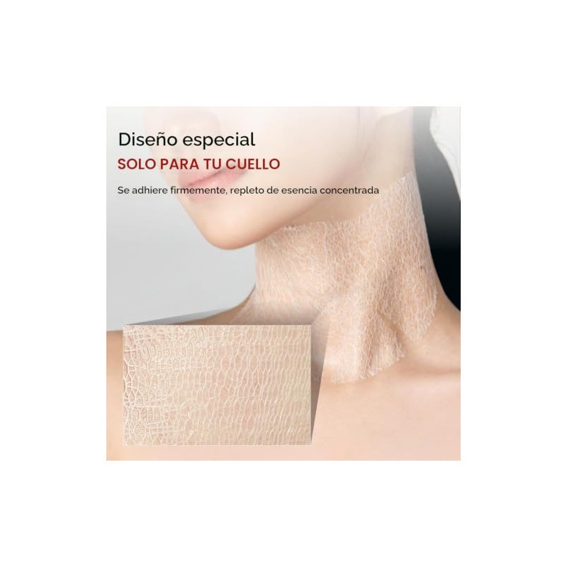 Mascarilla antiarrugas para el cuello 7EA parches reafirmantes para el