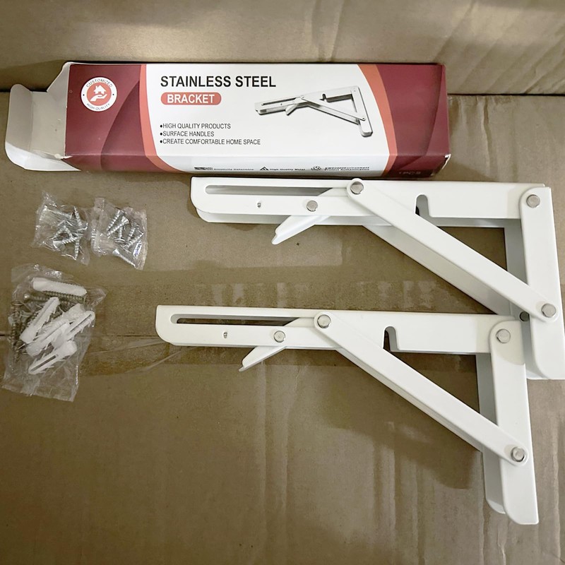 Catekro Folding Console 200 mm, 2 Pieces Folding Console Heavy