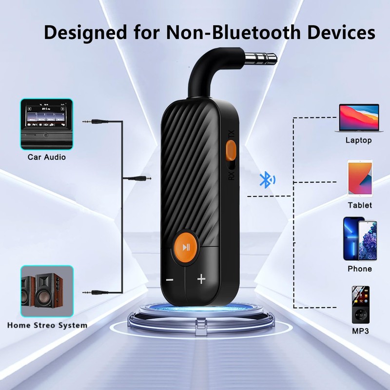Bluetooth 5.2 Adapter 2 in 1 Bluetooth Transmitter TV Bluetooth
