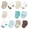 Hudson Baby Unisex Baby Cotton Rich Newborn and Terry Socks,