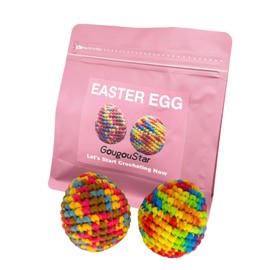 GougouStar Crochet Kit for Beginners - Amigurumi Two Eggs Crochet Kits - Knitting Kit with Step-by-Step Video Tutorials and Crochet Accessories - Beginner Crochet Kit with 50% Extra Yarn