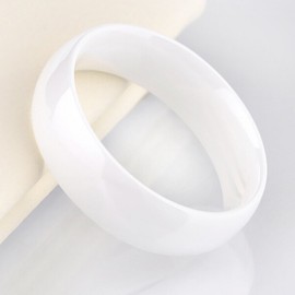 Jude Jewelers 8mm White Ceramic Ring (8)