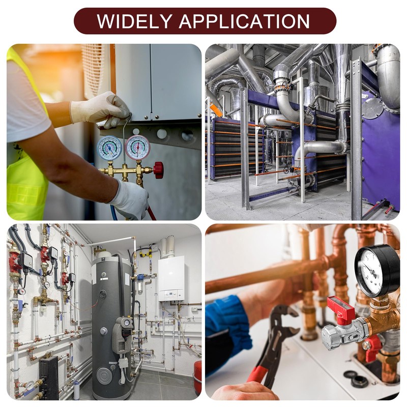 uxcell 1/2" x 1/4" x 1/2" 15Pcs Copper Reducing Tee