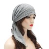 ZLYC Women's Chemo Turban Hat, Pre-Tied Headscarf, Head Wraps, Lightweight