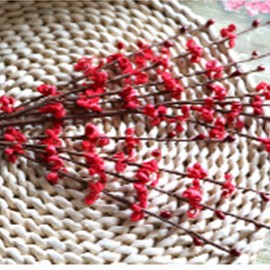 OUKEYI 8 Pieces 29.5" Long of Jasmine Artificial Flower Artificial Flowers Fake Flower for Wedding Home Office Party Hotel Restaurant Patio or Yard Decoration (red-)