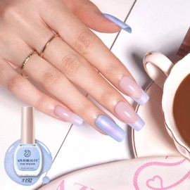AZUREBEAUTY Nail Polish,Celestial Blue Quick Dry Complete Natural Super Lustrous,Professional for DIY Manicure and Pedicure at Home