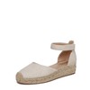 Naturalizer SOUL Womens Wren Espadrille Wedge Sandal Light Sand Denim
