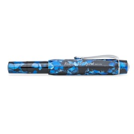 Kaweco ART SPORT Fountain Pen Pebble Blue I Exclusive Acrylic Fountain Pen for Ink Cartridges With Steel Nib Including Metal Box I Fountain Pen 12.5 cm I Nib: F (Fine)