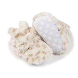 Meckior Infant Baby Boys Girls Cotton Booties Winter Fleece Warm Cozy Socks Soft Bottom Newborn Toddle First Walkers Crib Shoes with Grippers