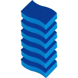 Heavy Duty Scrubber Sponge, with Smell Resistant Hydrophilic Foam Technology, Odorless - Blue - Size: 24 Count (Pack of 1)