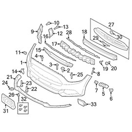 Genuine Ford Parts - Grille Assy - Radiator (FR3Z-8200-BA)