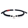 LAMIBEE Initial Letter Bracelet, Protection and Lucky String Bracelet, Black