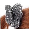 WOONEKY 2pcs Sequin Hair Ties for Women Elastic Scrunchies Stylish