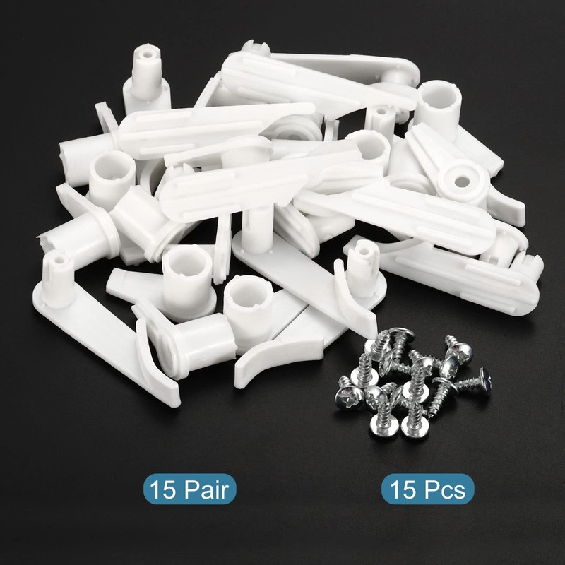 PATIKIL 3.5mm Lamp Shade Clips for Ceiling Flush Mount, 15