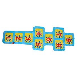 JOINPAYA Inflatable Mat Water Splash Play Mat for Boys and Girls to Learn Numbers 1-9 for Pool and Beach Parties