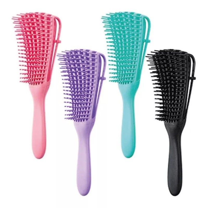 cepillos mx Cepillo Flexible Para Cabello Rizado Variedad De Colores