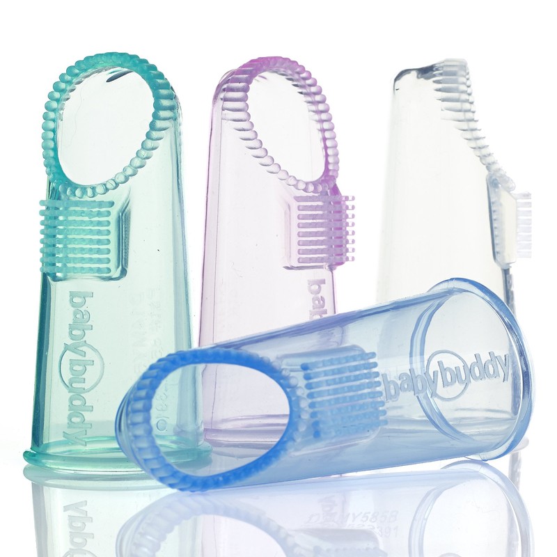 Baby Buddy Wipe N Brush Silicone Toothbrush and Dental Wipe